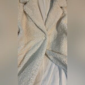Women’s Plus Size Cozy White Teddy Coat 3X